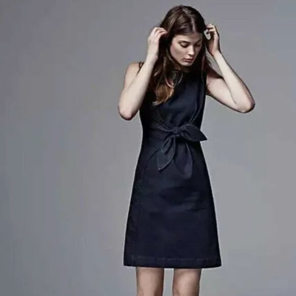 Anthropologie Holding Horses Clara Denim Dress Size 14 - Picture 1 of 13